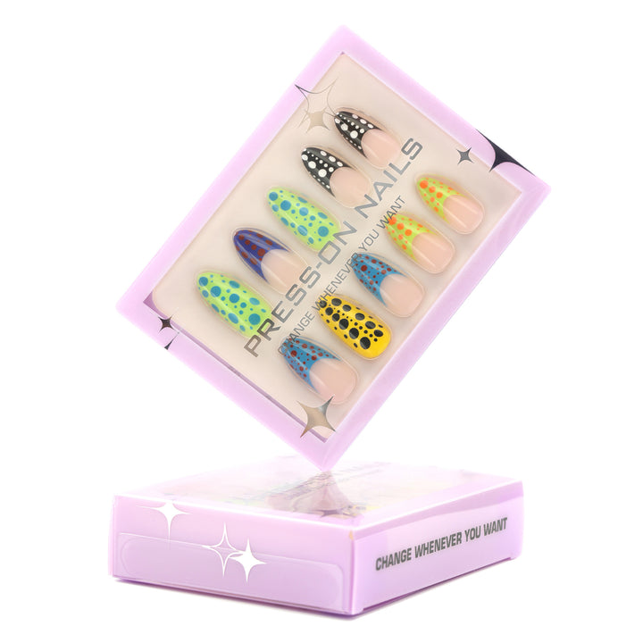 Artificial nail art with creative patterns Bowlift