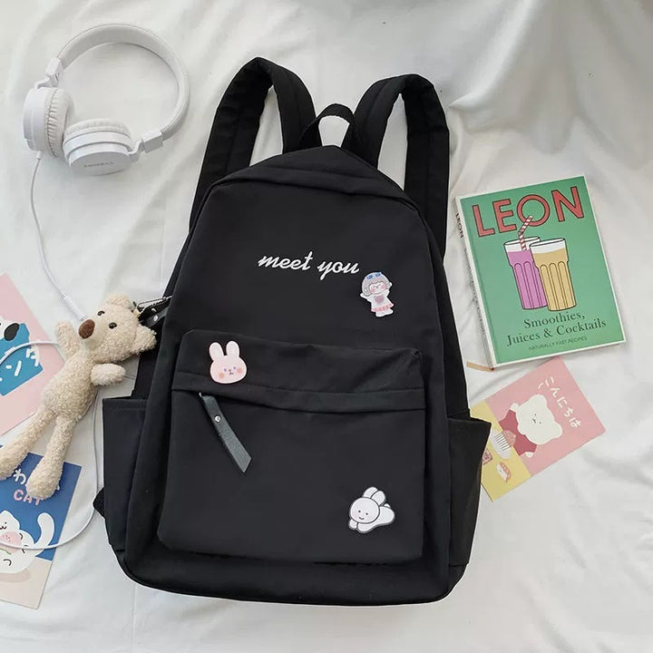 Backpack with Playful Character Design Bowlift