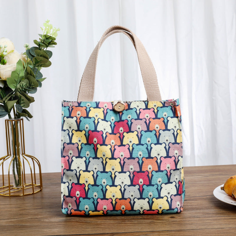 Cute Cat-Themed Storage Tote Bowlift
