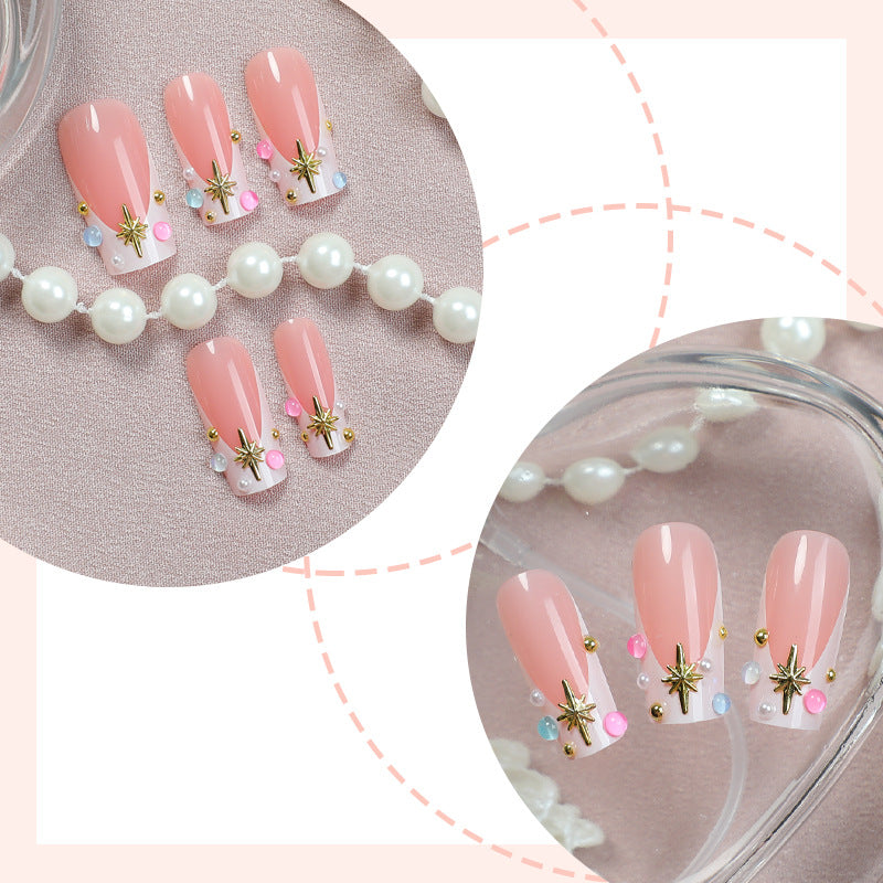 Decorative Press-On Nails with 3D Accents Bowlift