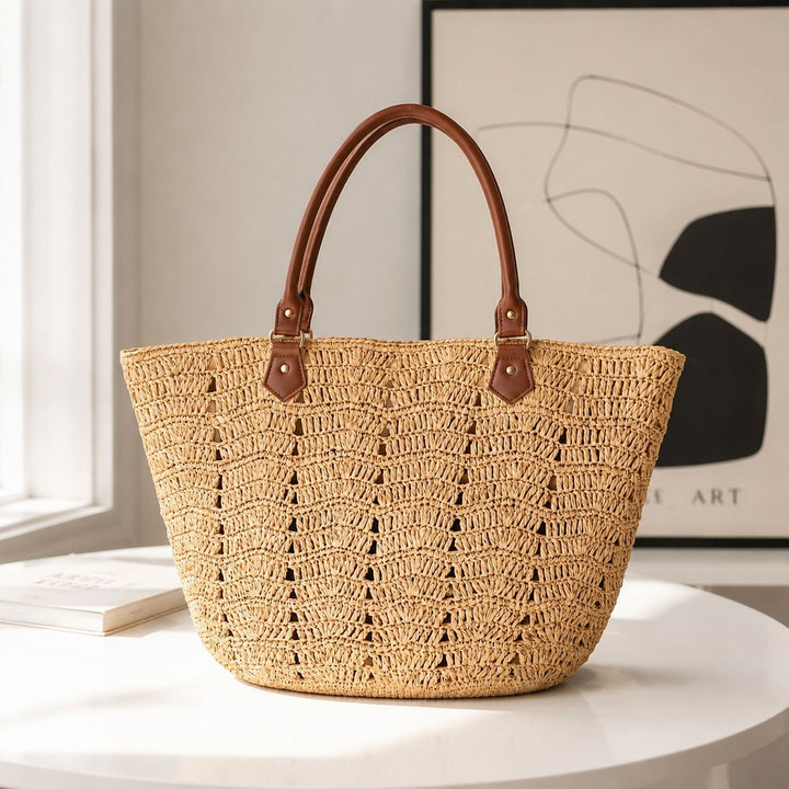 Handbag in Unique Braided Design Bowlift