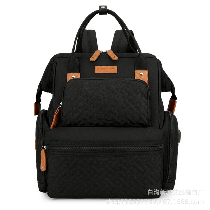 Stylish Multi-Pocket Diaper Backpack Bowlift