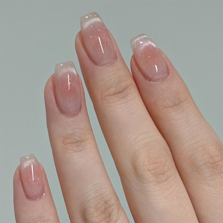 Artificial Nail Set with Elegant Ombre Effects Bowlift