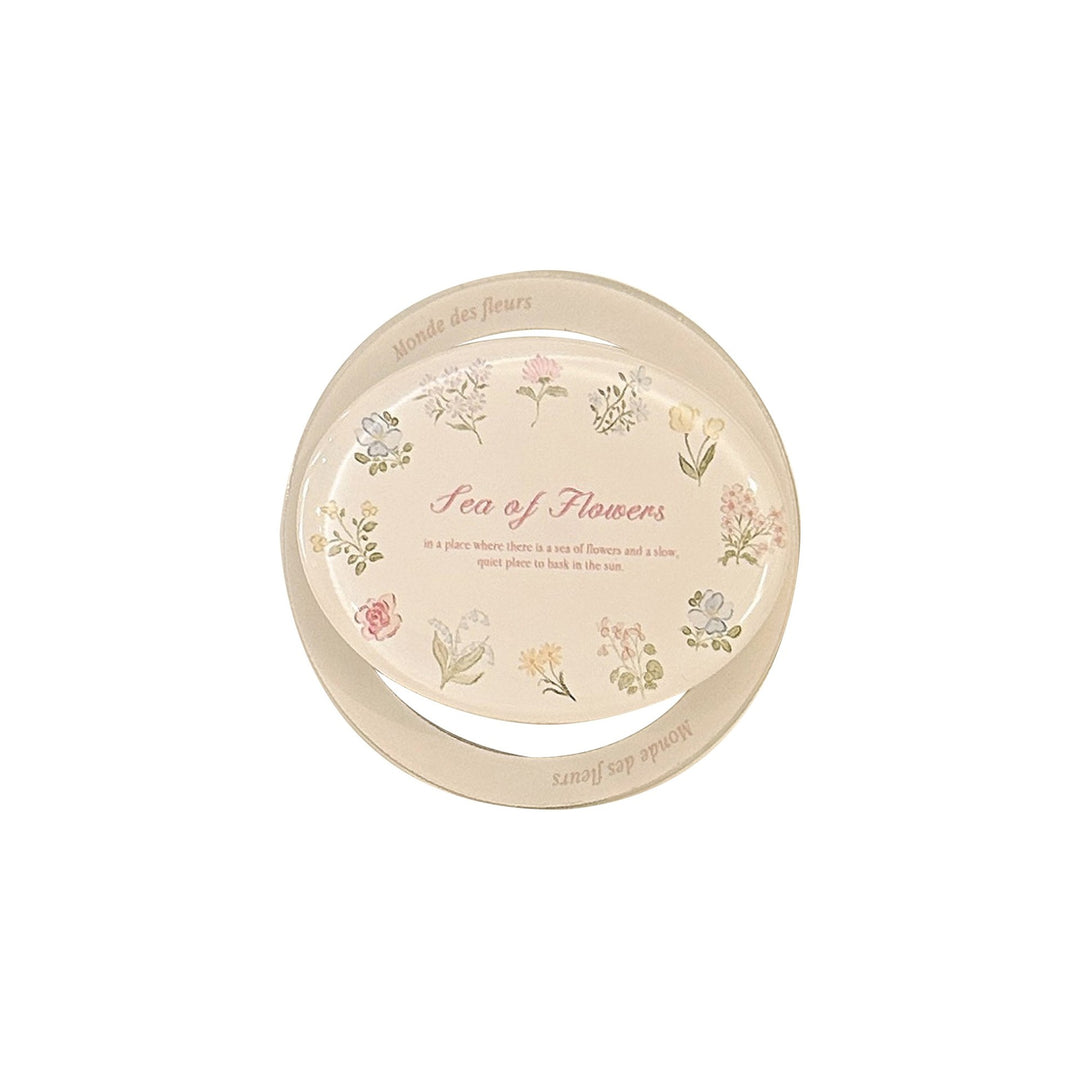 Elegant ceramic coaster with floral design Bowlift