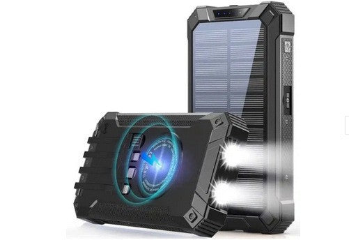 Solar Powerbank with Flashlight By Bowlift