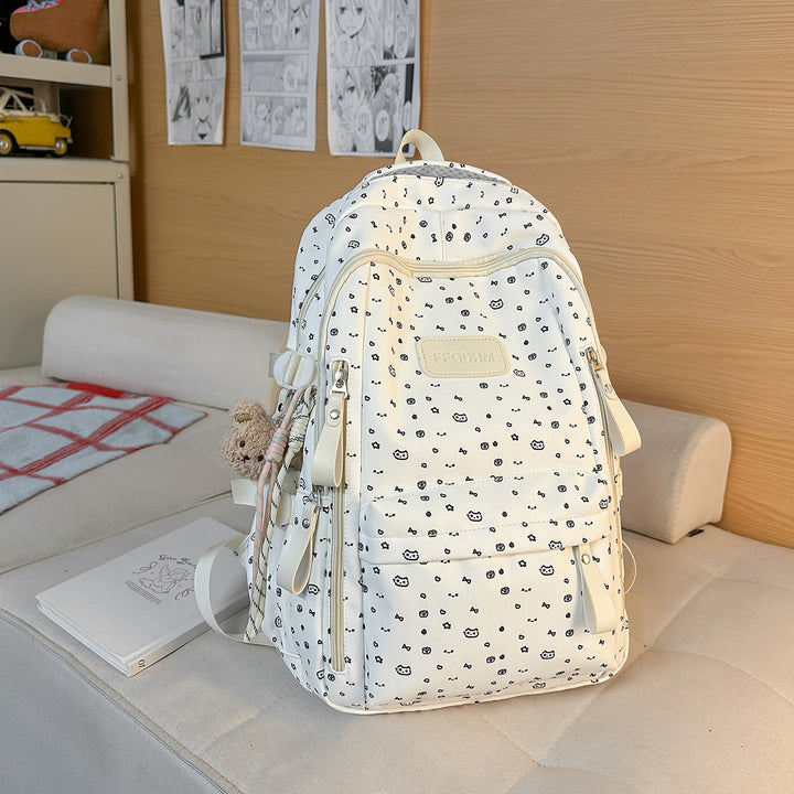 Cute Floral Print Backpack Bowlift