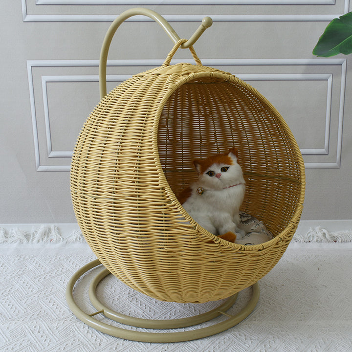 Hanging Wicker Swing Chair Bowlift