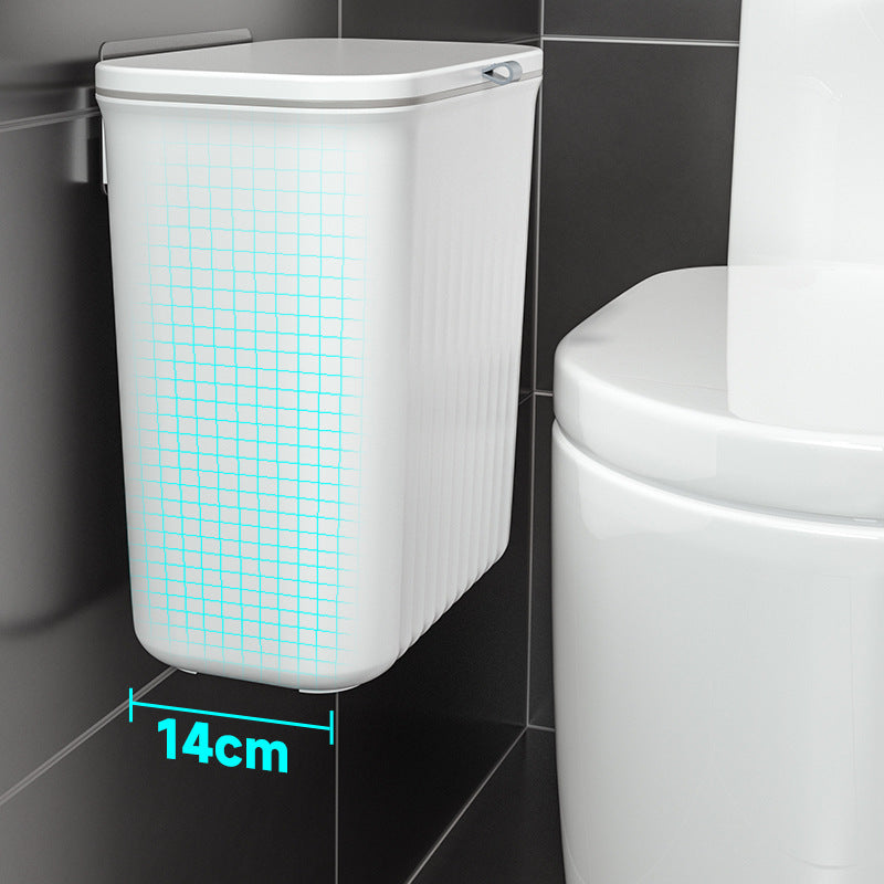 Compact Bathroom Trash Can Bowlift