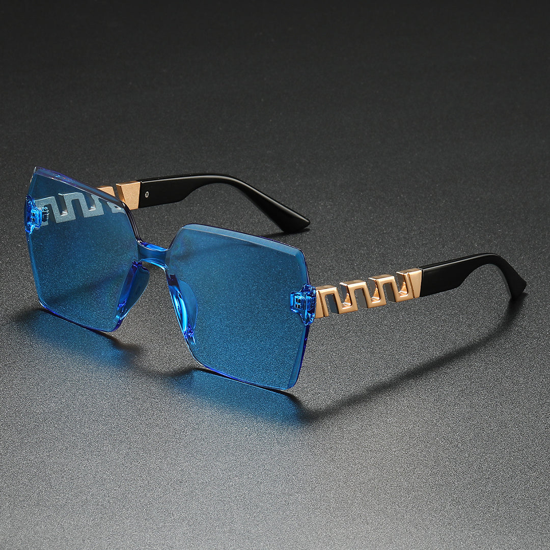 Stylish Geometric Shield Sunglasses Bowlift