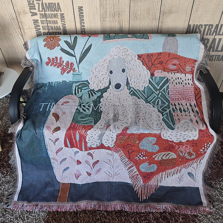 Artistic Pet-Themed Throw Blanket