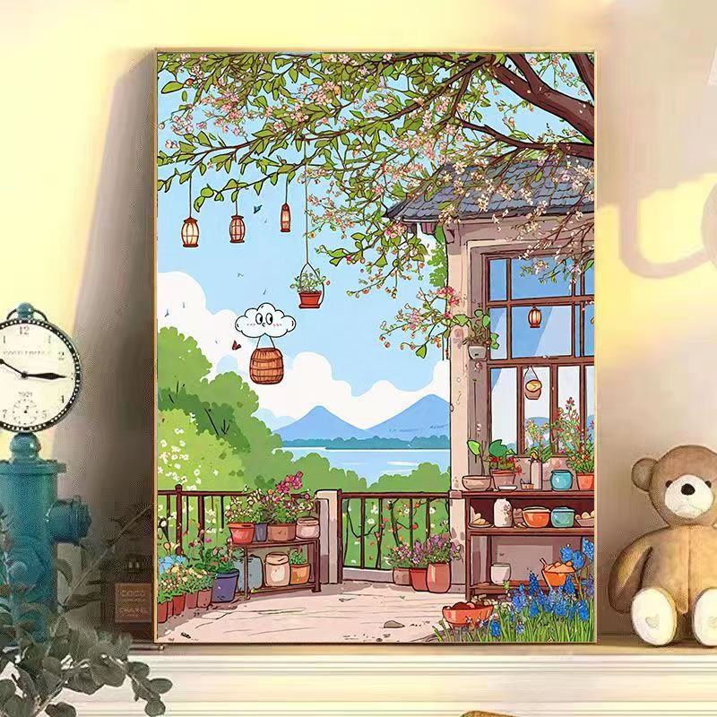 Urban Café Landscape Wall Art Bowlift