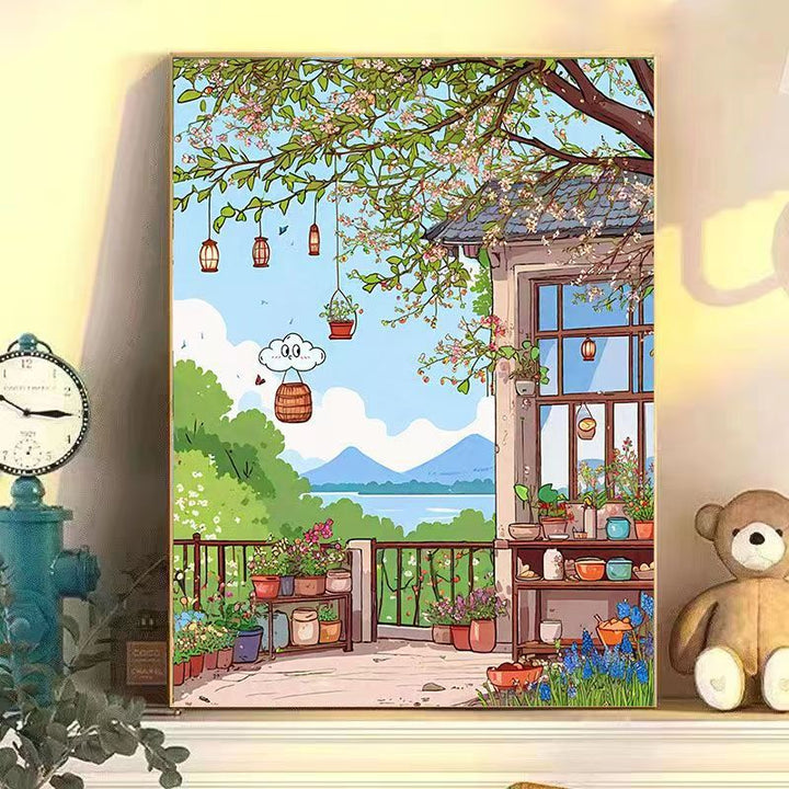 Urban Café Landscape Wall Art Bowlift