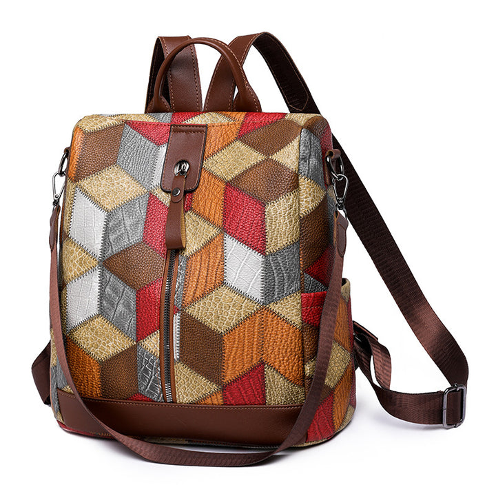 Geometric Pattern School Backpack Bowlift
