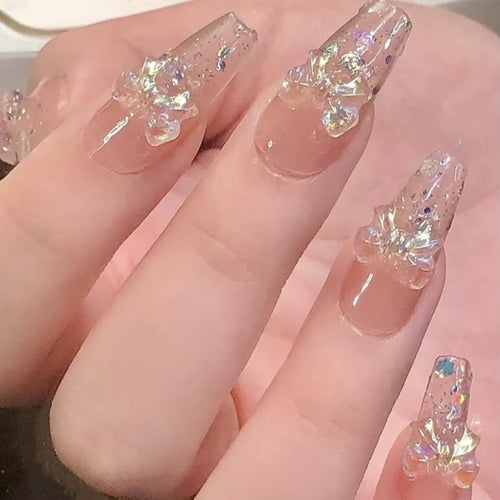 Elegant and Shiny Nail Art Bowlift