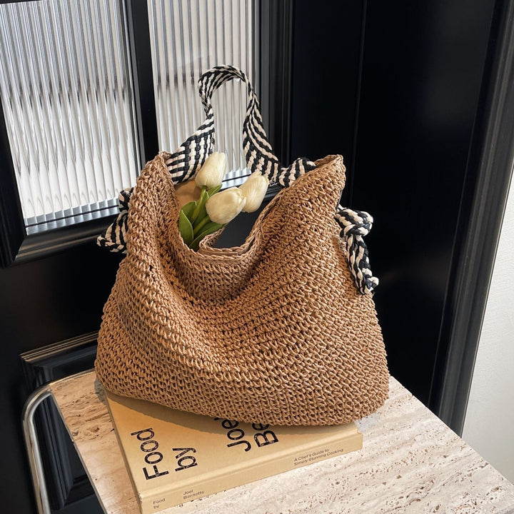 Large Handwoven Basket Shopper Bowlift