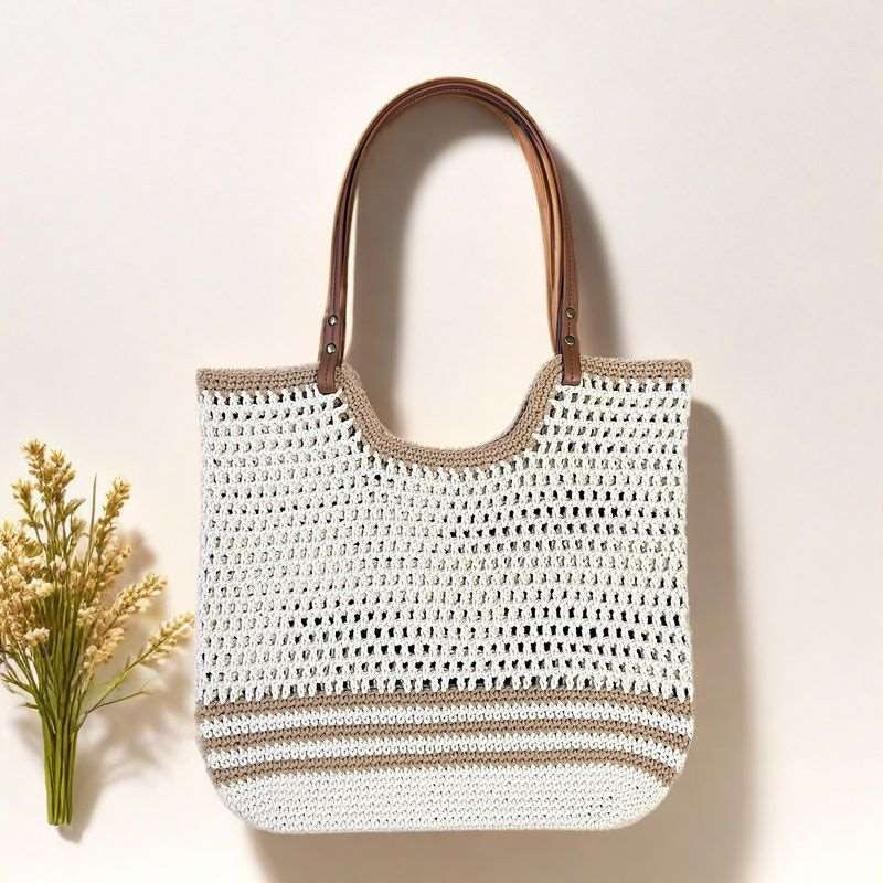 Handmade Macrame Beach Bag Bowlift