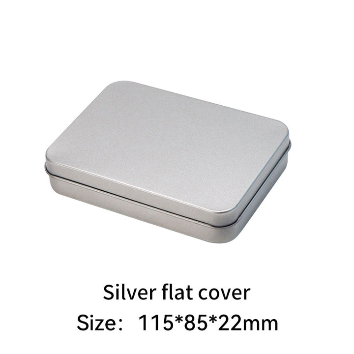 Rectangular metal storage tin with clear display window lid Bowlift