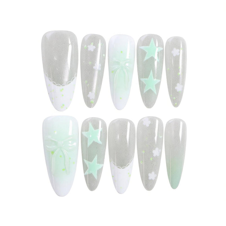 Artistic Fantasy Press-On Nail Art Bowlift