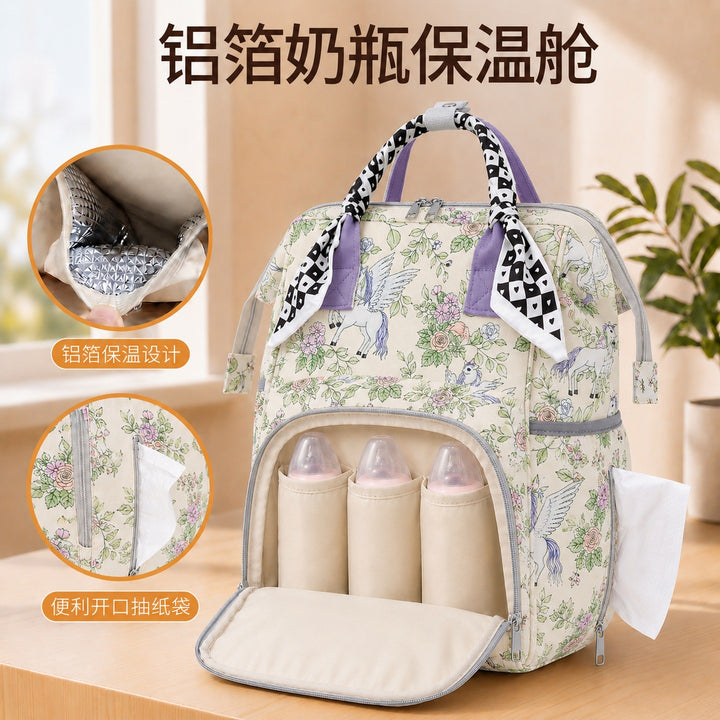 Portable Illustrated Backpack Bowlift