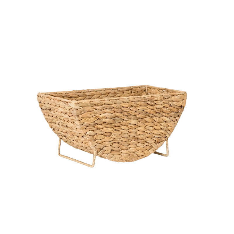 Decorative basket for storing blankets and magazines Bowlift