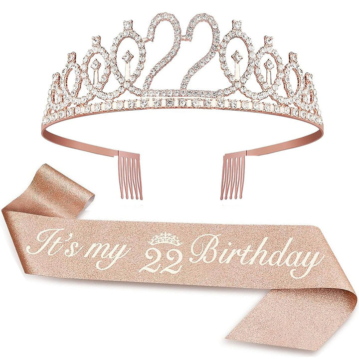 Ladies Crystal Princess Crown with 30 & Fabulous lettering Bowlift