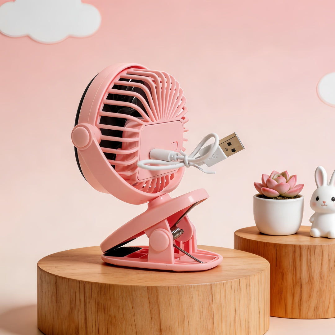 Portable handheld fan with creative animal ears Bowlift