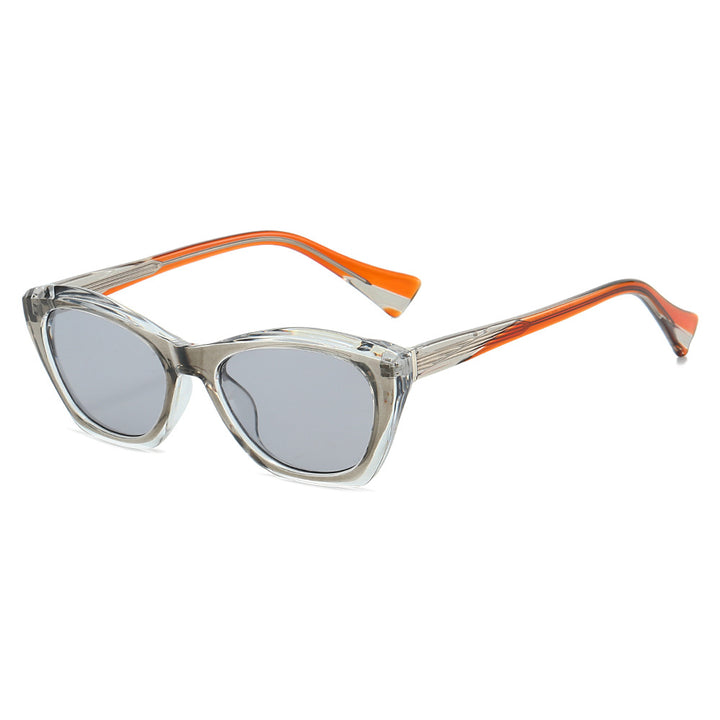 Women's Cat-Eye Sunglasses with Transparent and Colored Details Bowlift