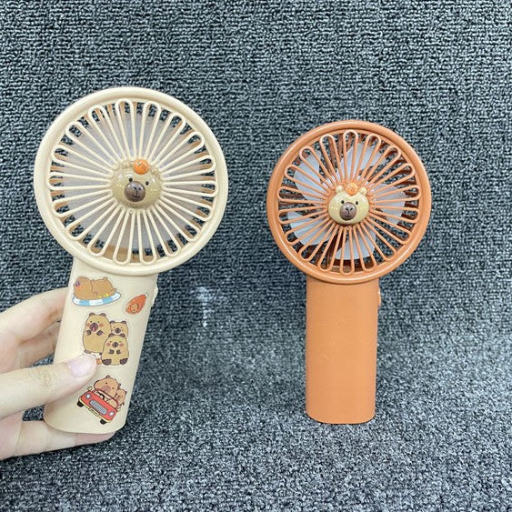 Unisex Portable Hand Fan with Cute Animal Design and USB Charging Function Bowlift