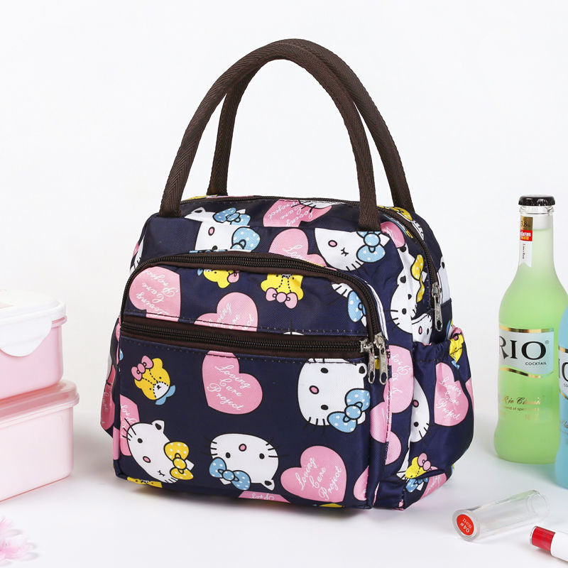 Cat Pattern Insulated Lunch Tote Bowlift
