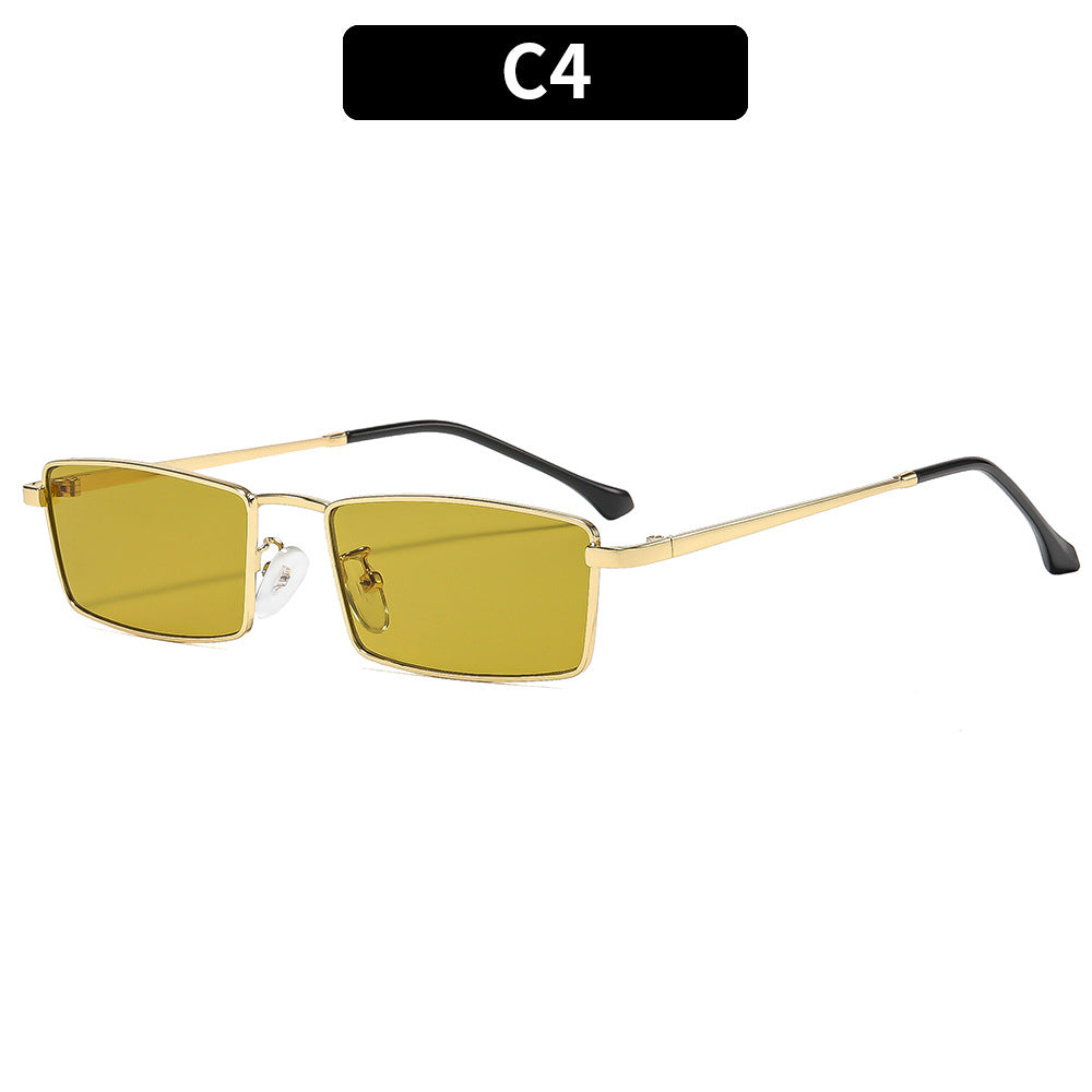 Vintage-Inspired Rectangle Sunglasses
