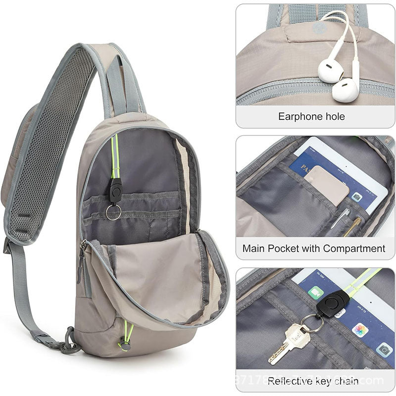 Elegant Sling Backpack with Water-Repellent Material and Ergonomic Design Bowlift