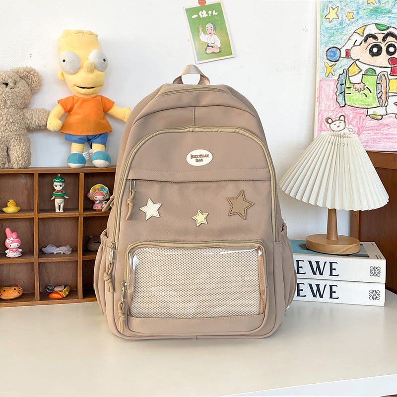 Trendy Star-Appliqué Backpack