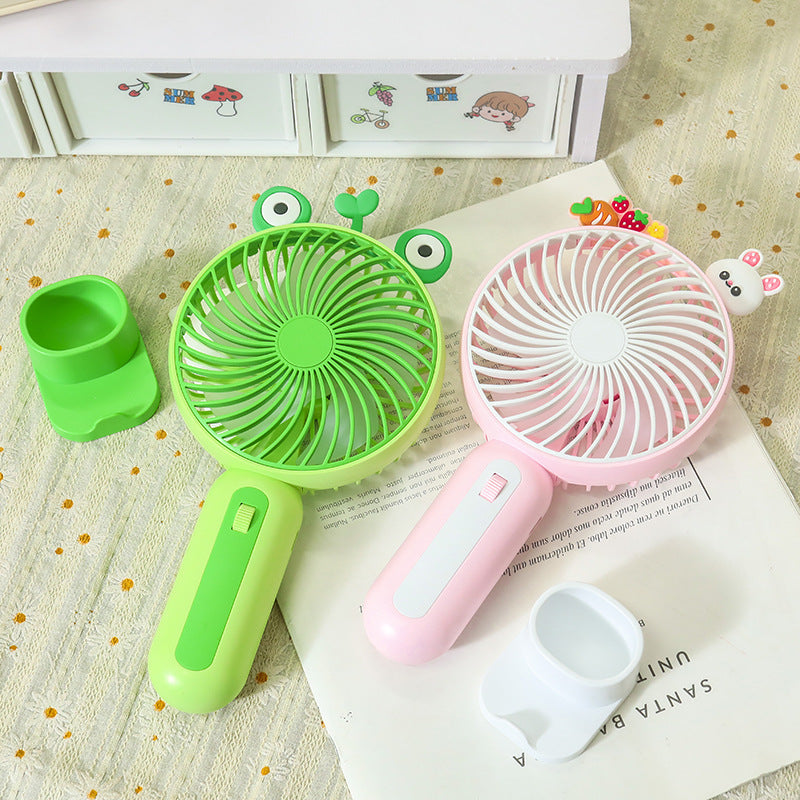 Women Portable Handheld Fan with Playful Animal Design Bowlift