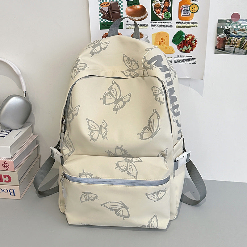 Stylish Butterfly Print Backpack