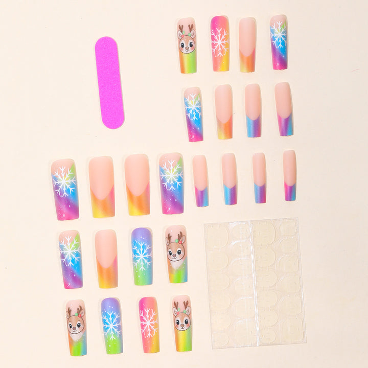 Festive Holiday Nail Art Extensions Bowlift
