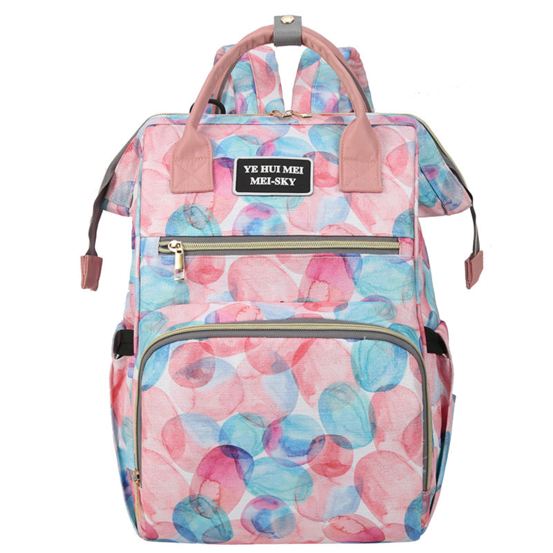 Stylish Geometric Print Backpack Bowlift