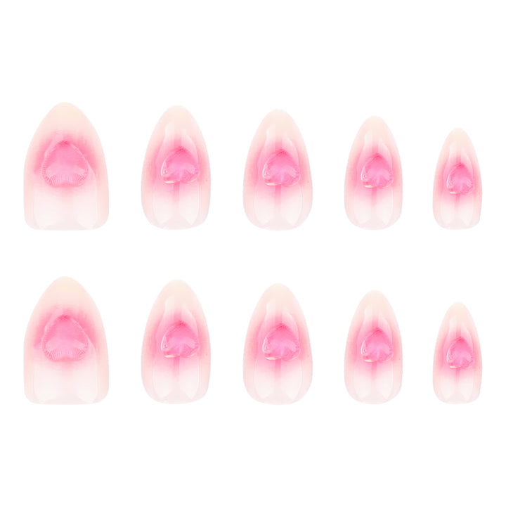 Artistic Nail Extensions with Rose Design Bowlift