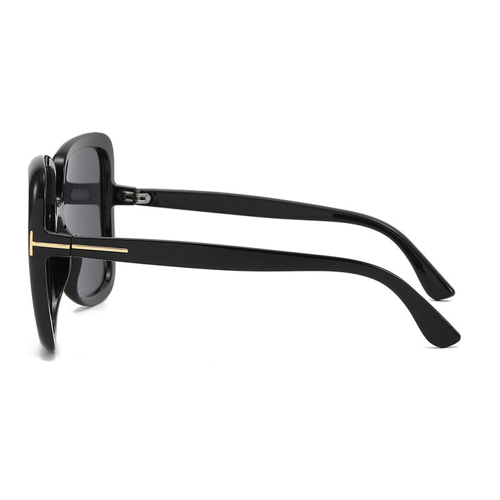 Women elegant oversized sunglasses with delicate frame Bowlift