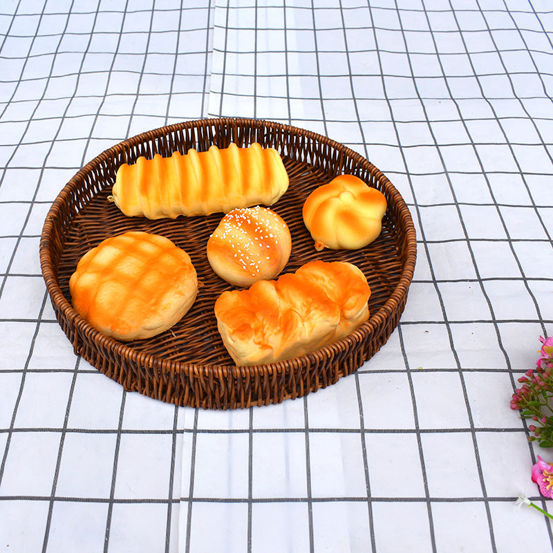 Round Woven Serving Baskets Set Bowlift