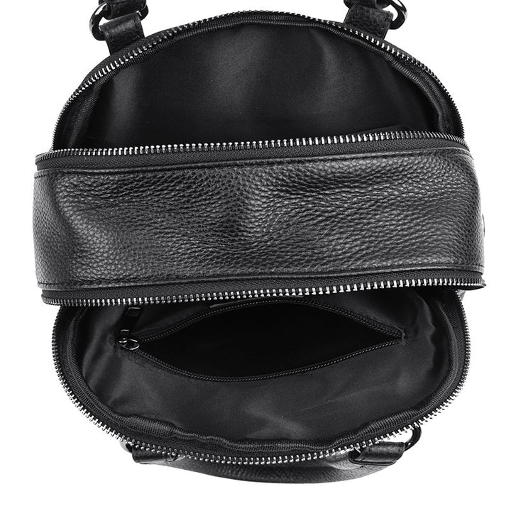 Multi-Functional Leather Handbag Bowlift
