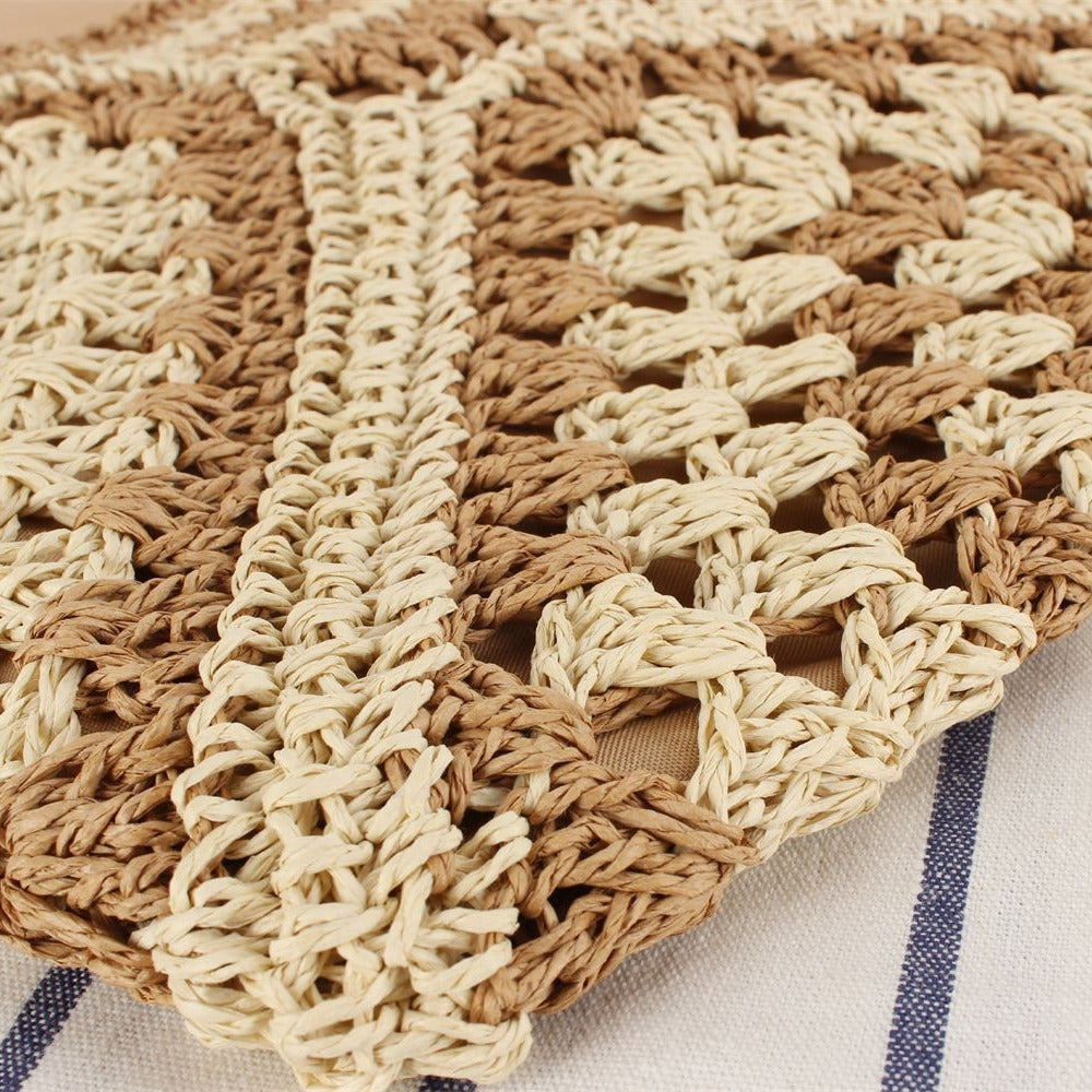 Macrame Crossbody Bag in Elegant Crocheted Design Bowlift