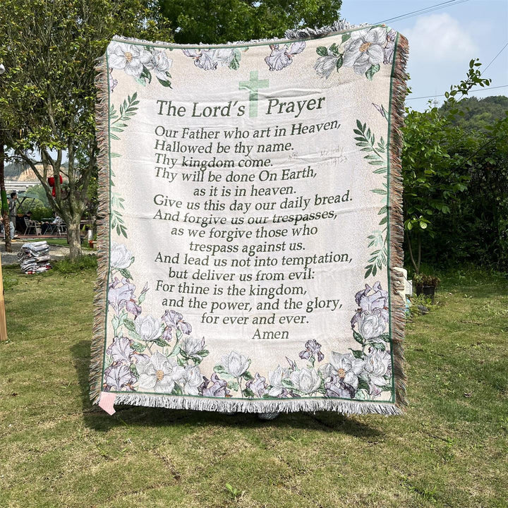 Inspirational Prayer Tapestry Blanket