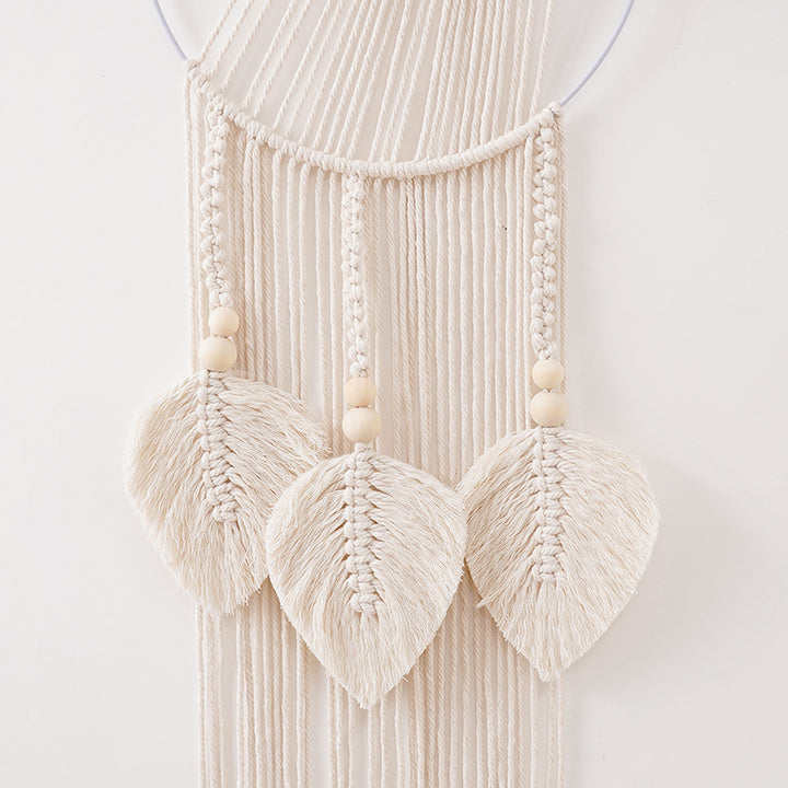Macrame Leaf Wall Hanging Decor