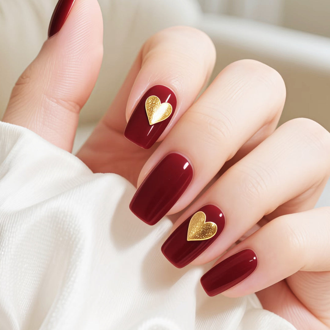 Heart-Embellished Nail Art Set Bowlift