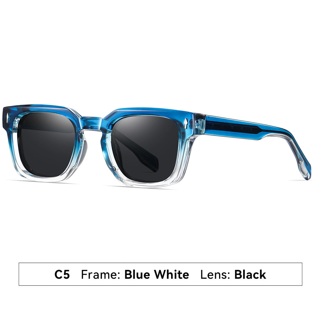 Women's fashionable sunglasses with square frame and gradient lenses Bowlift