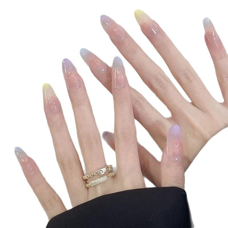 Decorative Floral Press-On Nail Art Bowlift