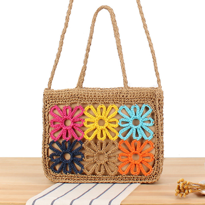Stylish tote bag with handcrafted floral design Bowlift