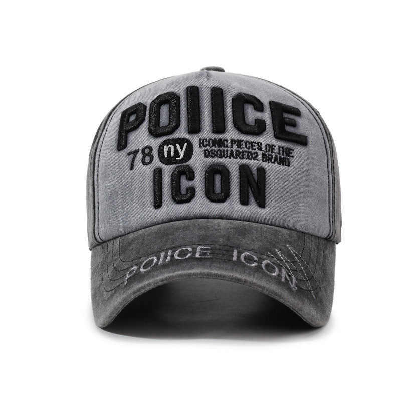 Men's Vintage-Inspired Embroidered Baseball Cap Bowlift