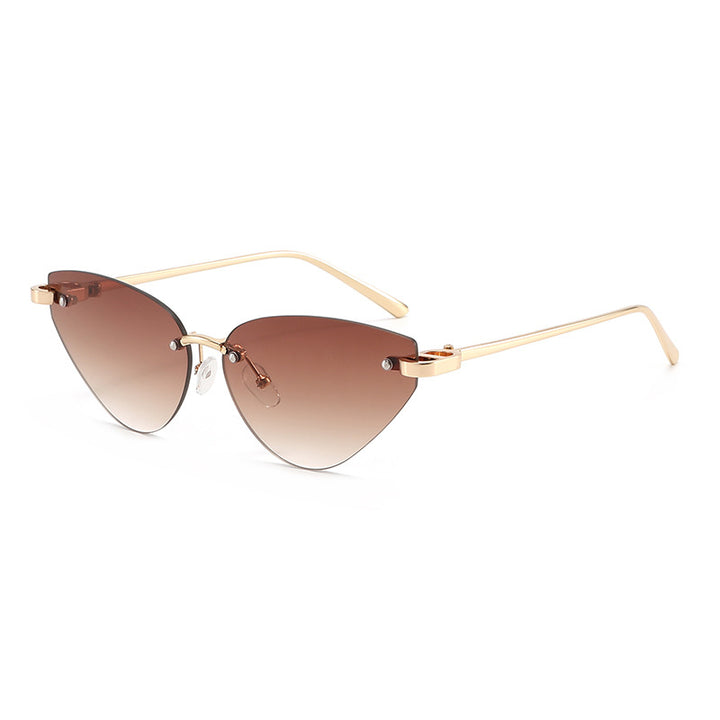 Women elegant Cat-Eye sunglasses with ultra-light metal frame Bowlift