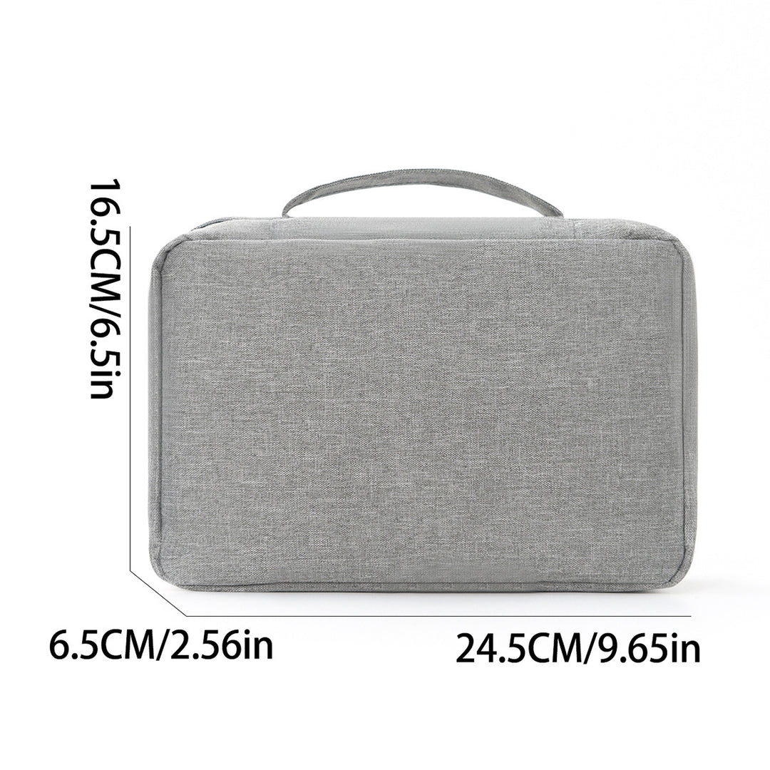 Travel toiletry bag with hooks and multiple compartments Bowlift
